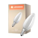 Ledvance LED Classic E14 Candela Filamento Ghiaccio 2.2W 470lm - 827 Bianco Molto Caldo | Sostitutiva 40W