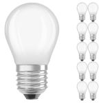 Multipack 10x Ledvance Classic LED E27 Pera Filamento Ghiaccio 2.8W 250lm - 827 Bianco Molto Caldo | Dimmerabile - Sostitua 25W