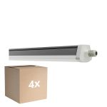 Multipack 4x Ledvance Stagna Reglette Stagna FLEX Cablaggio Entra/Esci 42W 6800lm - 840 Bianco Freddo | IP66 - Sostitutiva 2x 58W