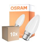 Multipack 10x Osram Parathom Classic LED B22d Candela Filamento Ghiaccio 4.8W 470lm - 827 Bianco Molto Caldo | Dimmerabile - Sostitutiva 40W