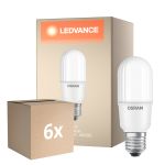 Multipack 6x Osram LED Superstar E27 Linear Ghiaccio 11W 1050lm - 940 Bianco Freddo | Miglior Resa Cromatica - Dimmerabile - Sostitutiva 75W