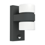 Eglo Luce Da Parete Atollari Aluminium Antracite 4W 360lm - 830 Luce Calda -  | IP44
