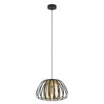 Eglo Luce Pendente Encinitos Nero, Oro | Adatto per E27