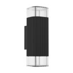 Eglo Luce Da Parete Castelnuovo Aluminium Nero | IP65 - Adatto per 1x GU10