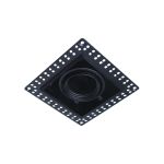 Noxion Incasso Spot Senza bordi Pro 1x MR16 Inclinabile Nero | Ritaglio 97x97mm - GU10 Attacco