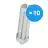 Multipack 10x Osram Dulux T/E Plus 42W 830 | Luce Calda - 4-Pin