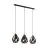 Eglo Luce Pendente Carlton 1 Nero, Rame | Adatto per 3x E27