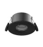 Noxion Faretti LED Ares Firerated 6W 540lm 927- 940 3CCT- Fisso Nero| Ritaglio 68mm