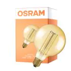 Osram Vintage 1906 LED E27 Globe Filament Gold 125mm 5.8W 470lm - 822 Extra Warm White | Dimmable