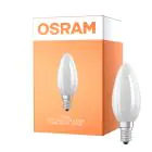 Osram LED Classic E14 Candela Filamento Ghiaccio 1.2W 255lm - 827 Bianco Molto Caldo | Sostitutiva 25W