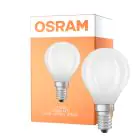 Osram LED Classic LED E14 Pera Filamento Ghiaccio 2.2W 470lm - 827 Bianco Molto Caldo | Sostitutiva 40W