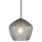Nordlux Orbiform Luce Pendente Vetro Grigio | Adatto per 1x E27