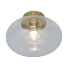 It's about RoMi Luce da soffitto Brussels Vetro Oro | Adatto per 1x E27 