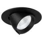 Noxion Faretti LED Forza V2 Aluminium Nero 28W 3300lm 36D - 930-940-957 CCT | 160mm - Ritaglio 145mm - Miglior Resa Cromatica