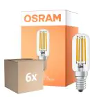 Multipack 6x Osram LED Special E14 Tubular Bulbo T26 Filamento Chiara 4.8W 470lm - 827 Bianco Molto Caldo | Dimmerabile - Sostitutiva 40W