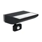 Eglo Luce Da Parete Sorronaro Aluminium Nero 10W 1000lm - 830 Luce Calda -  | IP65 - Sensore Di Movimento