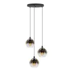 Eglo Luce Pendente Ariscani 1 Acciaio Nero | Adatto per 3x E27