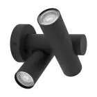 Eglo Luce Da Parete Fossignano Aluminium Nero 6W 800lm - 830 Luce Calda -  | IP44